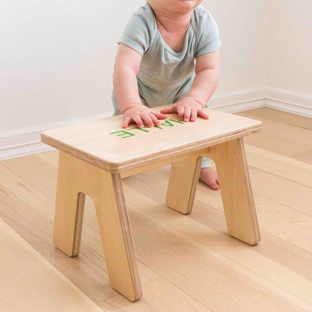 Step Stool Labels Kids Custom Step Stool Engraved With Name for Montessori Learning and ...