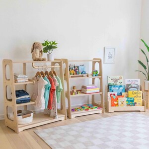 Montessori Bookshelf, Kids Bookshelf, Nursery Bookshelf Front Facing Shelves For Toddlers image 11