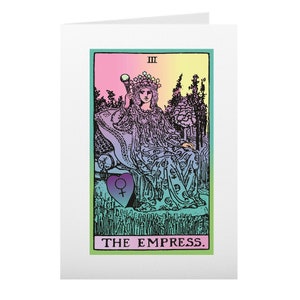 Tarot Greeting Card Holiday Birthday Stationary The Empress Witchy Gift