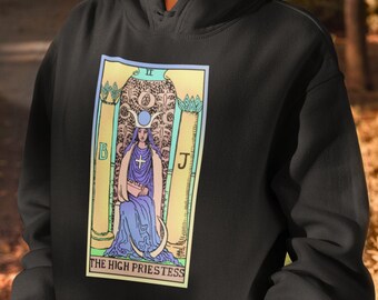 Hogepriesteres Tarot Unisex Hoodie Witchy Gift