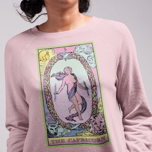 Steinbock Sweater Tarot inspiriert Sternzeichen Astrologie Kleidung Unisex Sweatshirt
