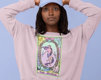 The World, Tarot, Witchy Sweatshirt, UNISEX FIT