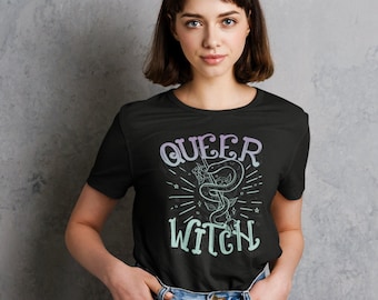 Queer Witch Witchy Pride Top Unisex t-shirt Halloween