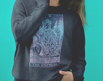 The Empress Tarot Sweater, Witchy Sweater, Tarot Shirt.