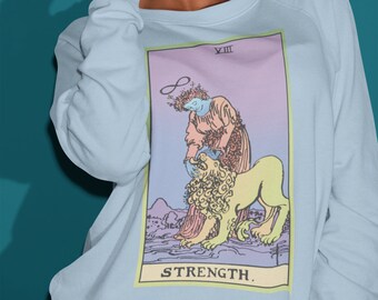 Strength, Witchy Sweater, Tarot Sweater, Tarot Shirt, UNISET FIT