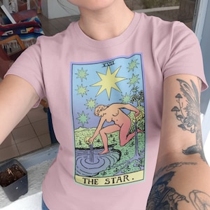 De Ster Witchy Tarot Shirt Witchy Kleding Hemelse UNISEX FIT