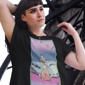 Two of Swords Tarot Shirt Witchy Clothes Gift Cute Pastel Tee