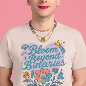 Nicht binäres Pride Shirt | Queer Unisex T-Shirt | Nicht binäre Kleidung, Unisex-Kurzarm-T-Shirt