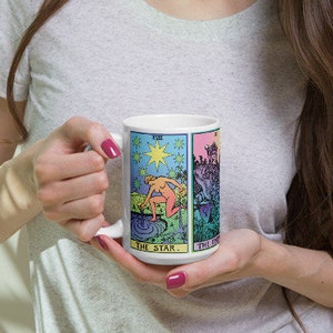 Tarot Mug, Witchy Mug, Occult Mug, Mindfulness Gift, Witch Mug image 1