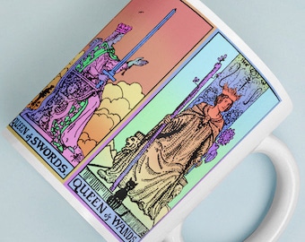 Queens of the Tarot Mug Witchy Mug Occult Mug Feminist Mug Witch Gift