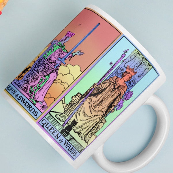 Queens of the Tarot Mug Witchy Mug Occult Mug Feminist Mug Witch Gift