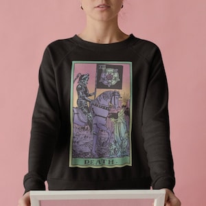 Mort, Carte de Tarot, Pull sorcière, Chemise de tarot, Pull d’Halloween