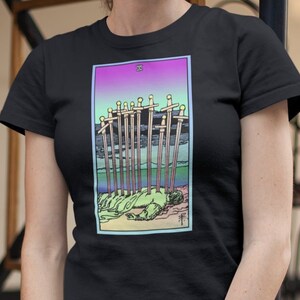 Witchy Shirt, Tarot Shirt, Tarot Card, Ten Of Swords.