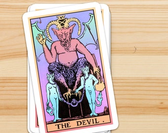 The Devil Tarot Sticker Witchy Goth Gift
