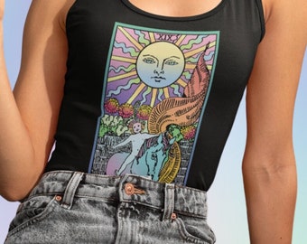 The Sun, Tarot Tank Top, Tarot Shirt.