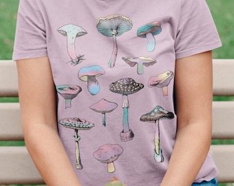 Mushroom T Shirt Botanical Kawaii Pastel Clothes and Apparel UNISEX FIT