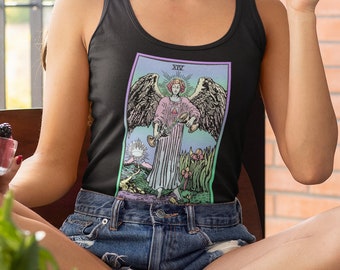 Temperance, Tarot Tank Top, Witchy Tank Top, Occult Tank Top