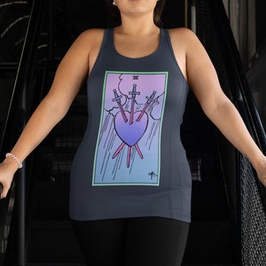 Three of Swords, Tarot Shirt, Witchy Clothing, Witchy Shirt UNISEX FIT