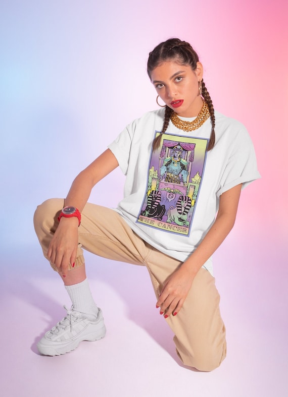 Cancer zodiac t shirt astrology gift pastel occult UNISEX