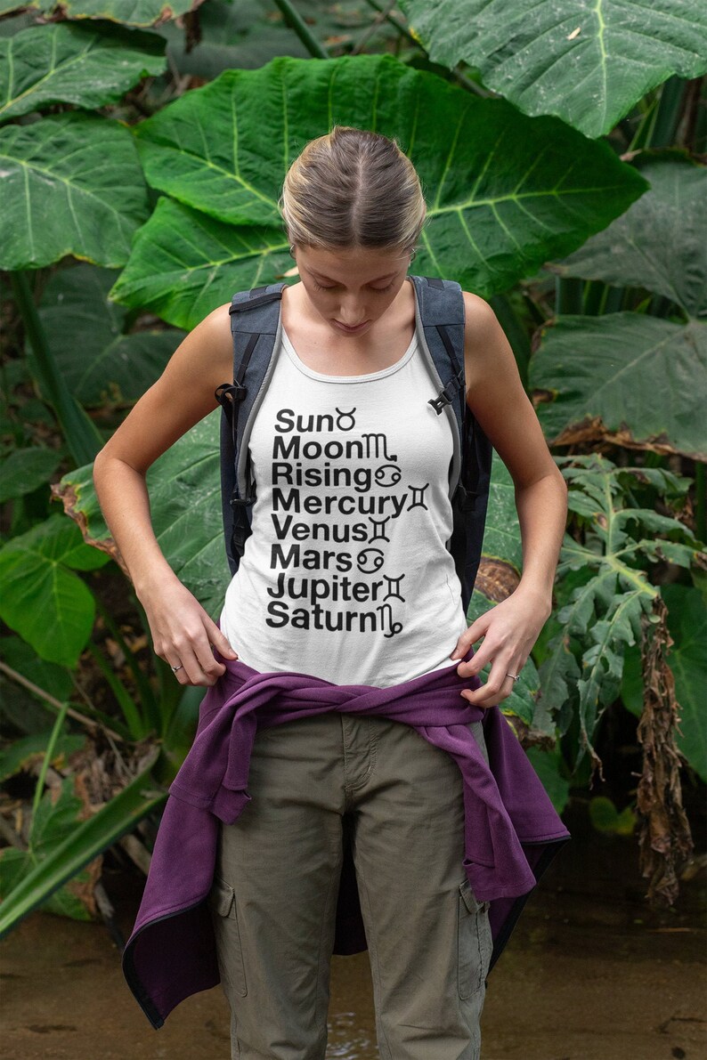 Carta natal, Carta de nacimiento, Camisa de astrología, Regalo personalizado, Carta de astrología imagen 1