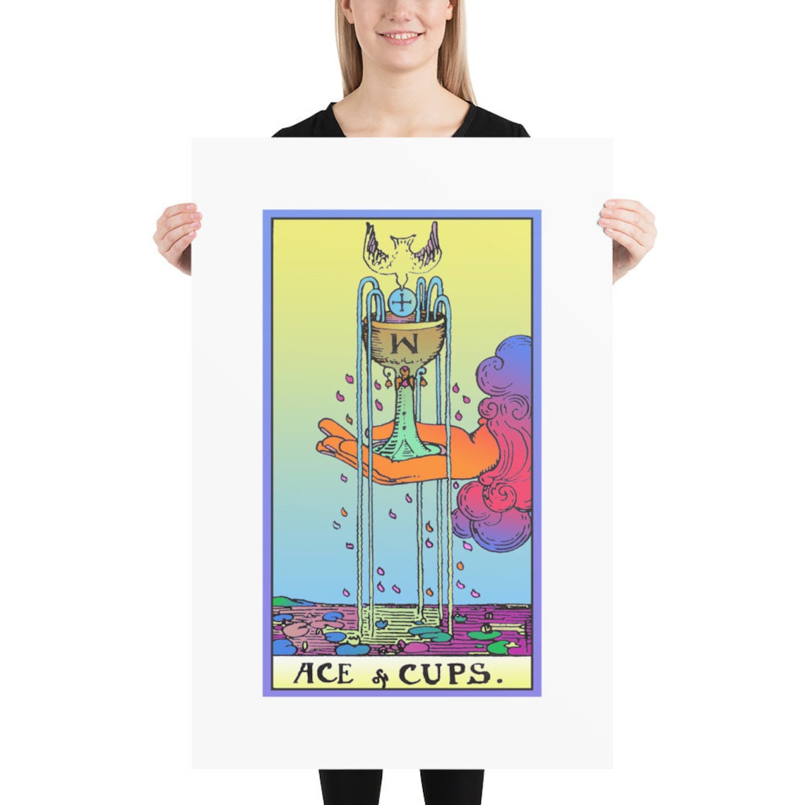 Unframed Ace of Cups Rider Waite Magick Tarot Print. Etsy Unframed Ace of Cups Rider Waite Magick Tarot Print. Etsy