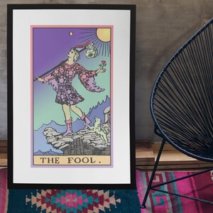 Unframed, The Fool, Occult Decor, Tarot Poster, Tarot Print