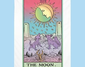 Tarot Tapestry, Moon Wall Art, Moon Phase Art, Moonchild