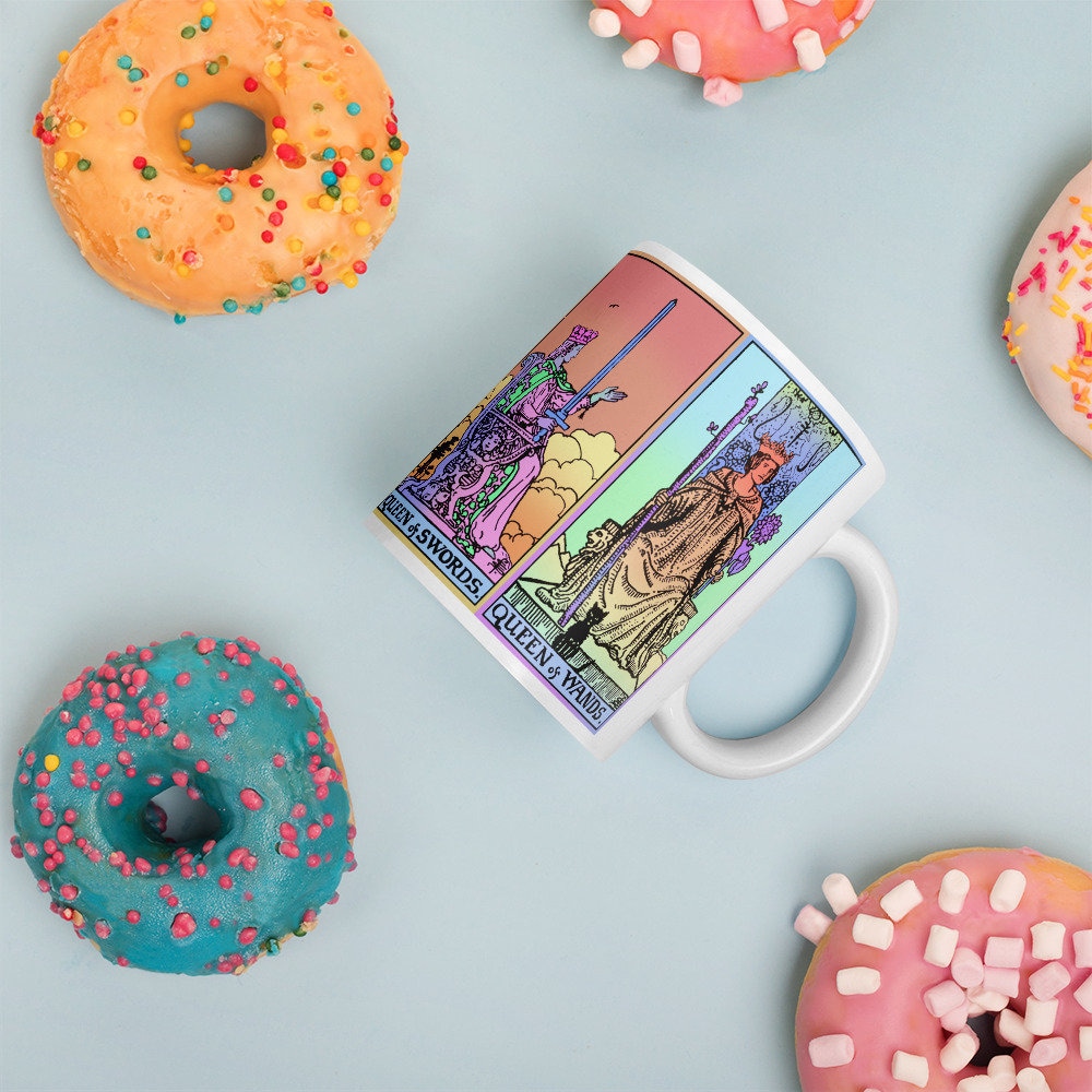 Queens of the Tarot Mug Witchy Mug Occult Mug Feminist Mug Witch Gift