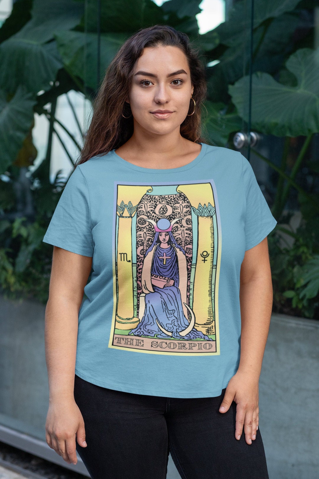 Scorpio Tarot Inspired Shirt Witchy Clothing High Priestess Gift