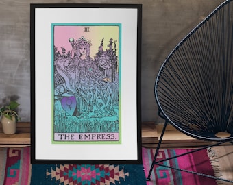 Unframed, Tarot Art, The Empress, Witchy Decor, Occult Decor, Meditation Poster