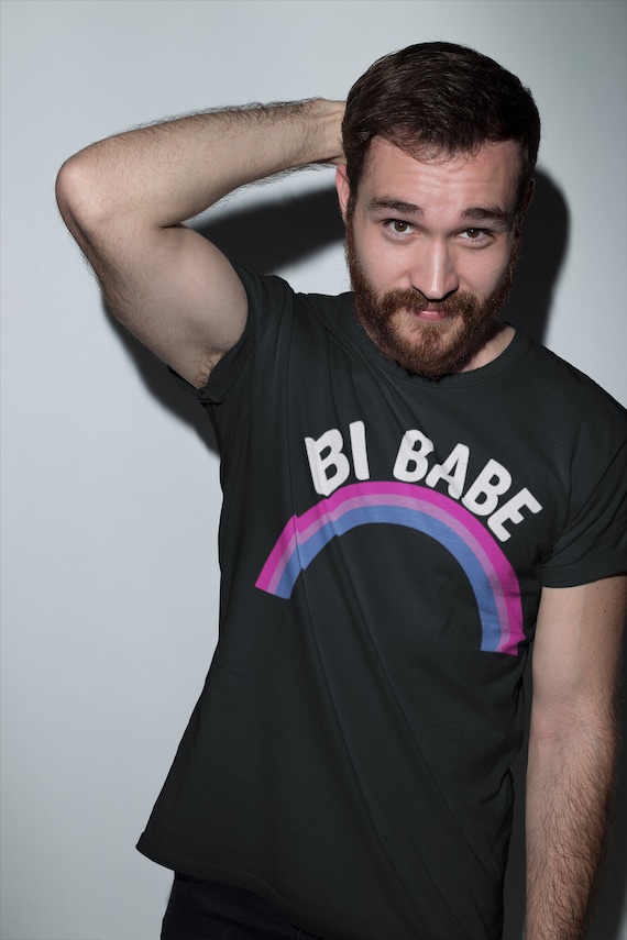 Bi Pride Shirt, Rainbow Pastel, Unisex Fit, Queer Top