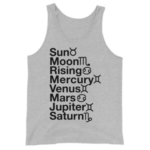 Carta natal, Carta de nacimiento, Camisa de astrología, Regalo personalizado, Carta de astrología imagen 6