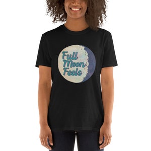 Full Moon Feels Shirt, Witchy Cotton Tee image 5