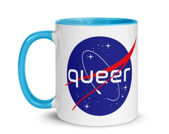 Queer NASA Gift Mug Gay LGBTIA Pride Gift