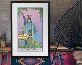 The Magician, Tarot Print, Tarot Decor, Witchy Poster, Unframed.