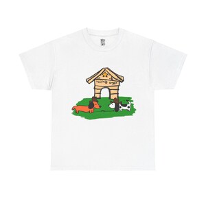 Dog & Cowboy Dawg Graphic t-shirt Cute Casual Wear for Retro Cartoon lover