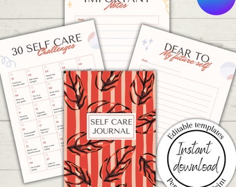 Mijn dagelijkse zelfzorgdagboek, Elevate Wellness Zelfzorgdagboek Dankbaarheid Wellnessdagboek, Reis naar zelfzorg Luxe zelfzorgdagboek