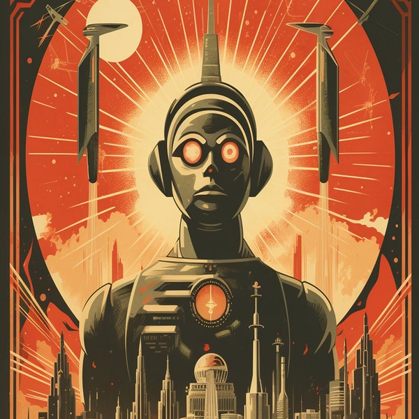 Russian Propaganda Style Sciencefiction Poster Bundle