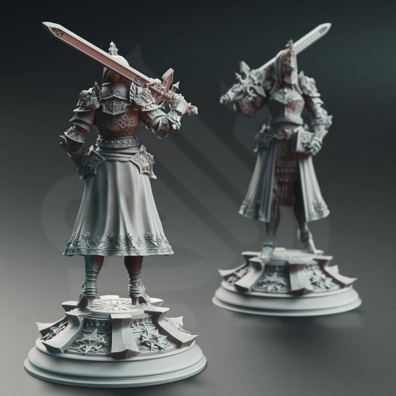 Inquisitor Knight Johanna Saffron the Pious DM Stash Pathfinder RESIN