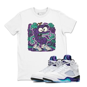 The Grape 5 Monster Shirts To Match Jordans 5 Grape 2025, Jordan 5 Grape Sneaker Match Shirts, Motion 5s Tshirts, Jordan 5 Grape