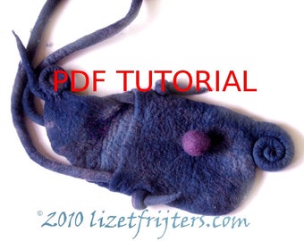 Spiral Felt Bag Tutorial  ENGLISH ONLY - How to Feltmaking PDF
