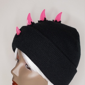 MADE TO ORDER Glow in The Dark Mohawk/Dinosaur Beanie