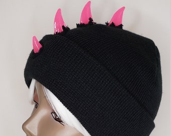 MADE TO ORDER Glow in The Dark Mohawk/Dinosaur Beanie
