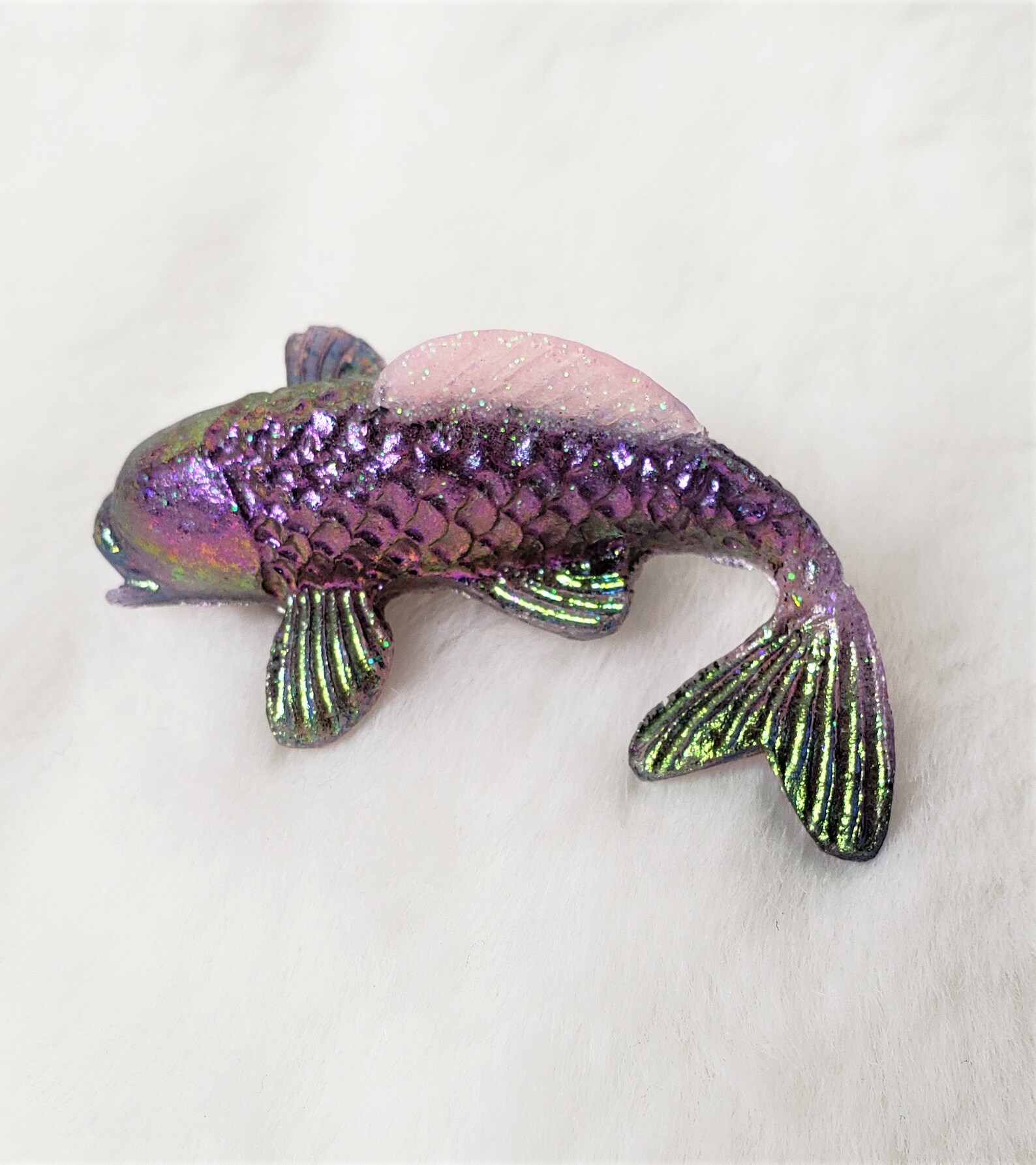 Koi Fish Pin Metallic Wonder | Etsy