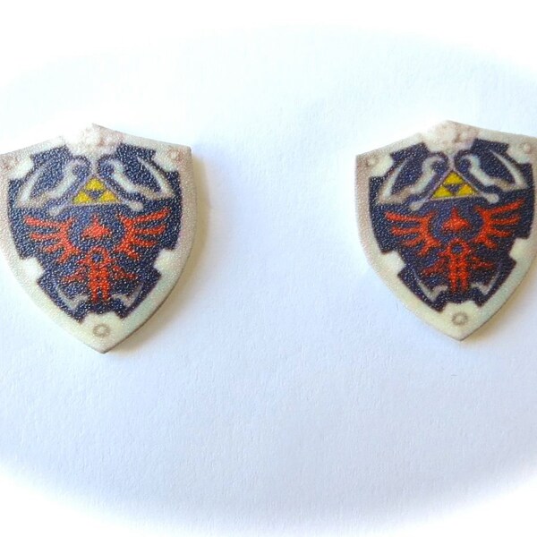 Legend Of Zelda Link  Hylian  Shield stud earrings