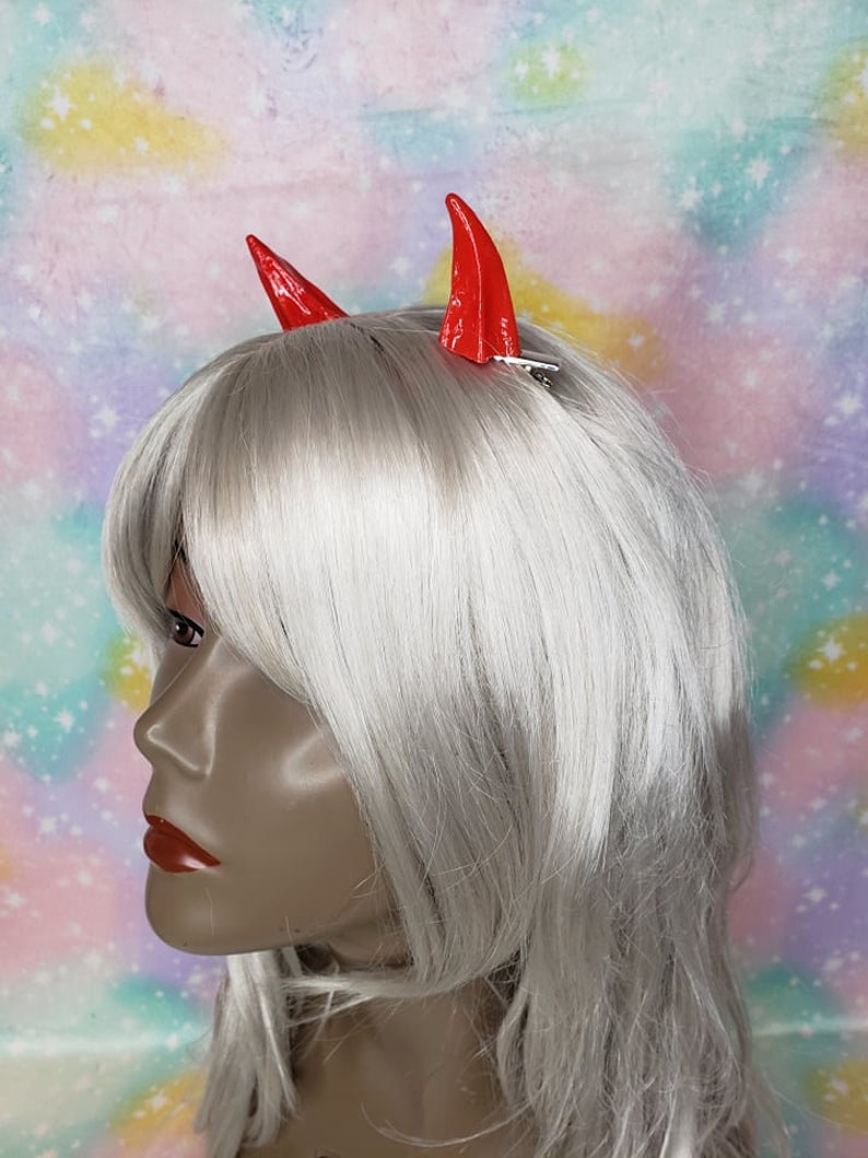 MADE TO ORDER Clip On Horns 1 color option Pick your color image 2