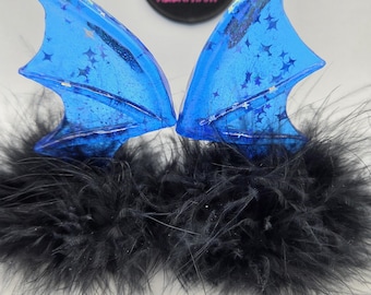 Ready to ship Bat wings headband with Glow-in-the-dark stars