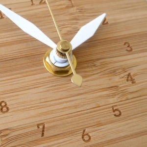 Cute Small Owl Wall Clock Modern heirloom Wood Eco friendly image 4