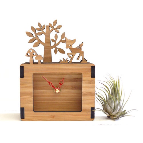 Desktop Clock Unique Clock Decorative Clock Nursery Decor Etsy India