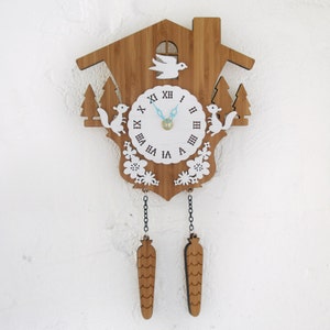 Cuckoo Clock, Modern woodland, Squirrels, Style A